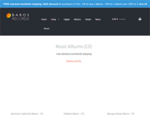 Tablet Screenshot of barosrecords.com